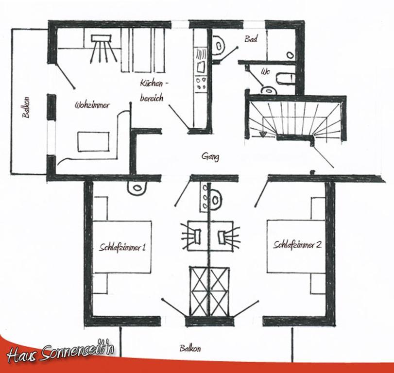 Haus Sonnenseit'N Hotell Neustift im Stubaital Rom bilde